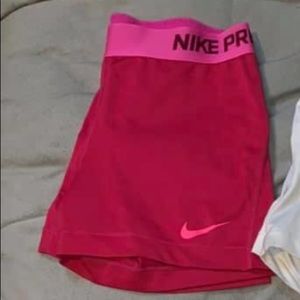 Pink nike pros